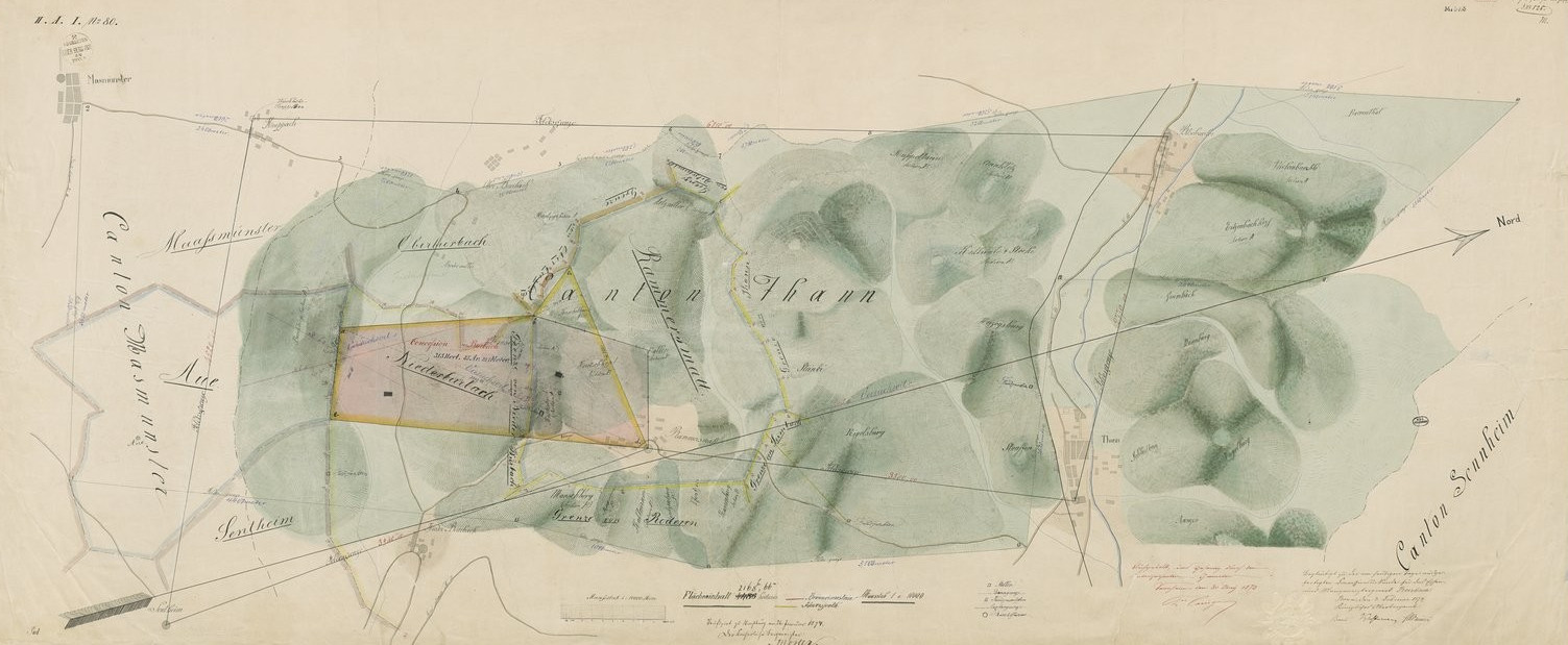 carte du canton de Thann