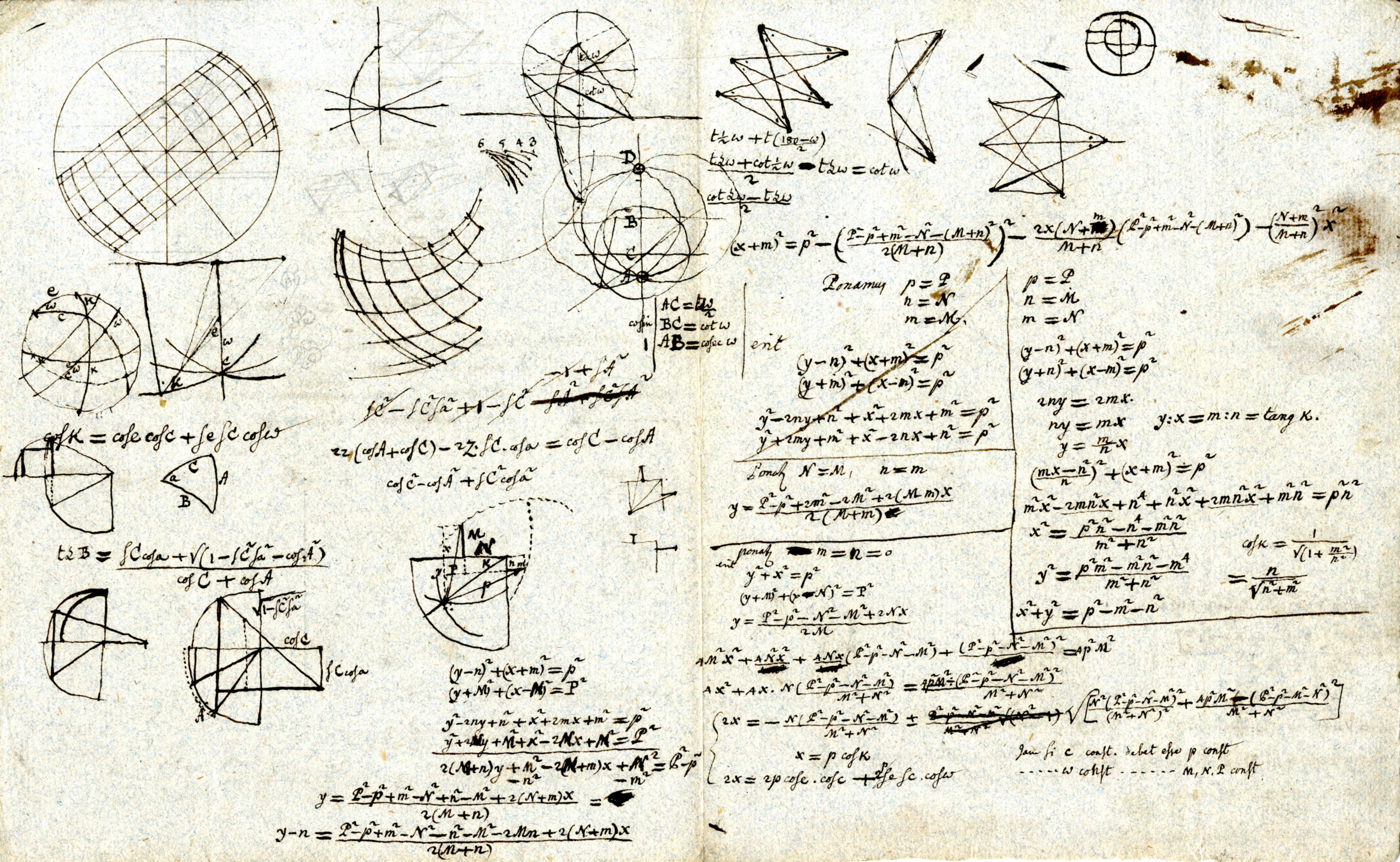 Notes et croquis de Jean Henri Lambert, page 5