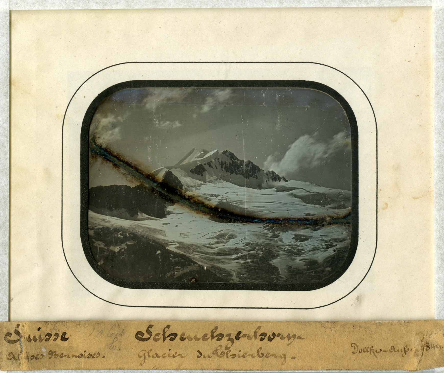 Suisse, Alpes bernoises, Scheuzerhorn et glacier du Thieberg