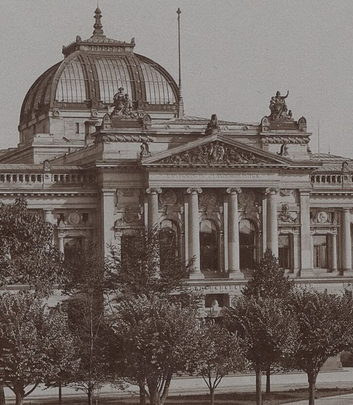  Universitaets und Landesbibliothek Strassburg : von der Möllerstrasse gesehen